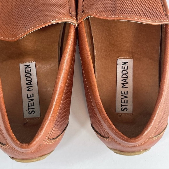 STEVE MADDEN Driving Loafer Tan Slip On Brown Shoes Girls Size 3 - Picture 8 of 10